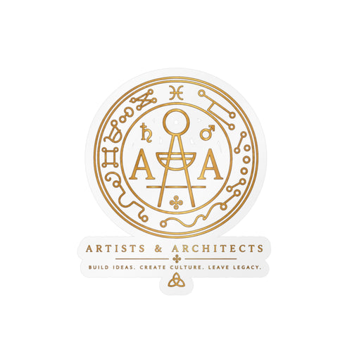 A&A Gold Emblem | 3 × 4 Inch Vinyl Decal