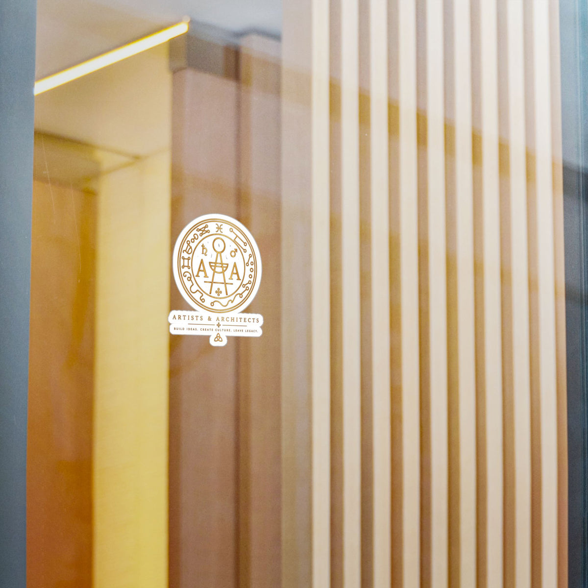 A&A Gold Emblem | 3 × 4 Inch Vinyl Decal
